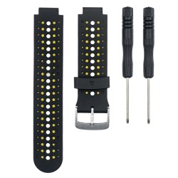 Curea GARMIN Rugged Silicon Lichid Forerunner (15mm), Negru/Galben