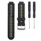 Curea GARMIN Rugged Silicon Lichid Forerunner (15mm), Negru/Galben (SmartWatch & Ceas, W1136) by www.silkase.ro