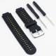 Curea GARMIN Rugged Silicon Lichid Forerunner (15mm), Negru/Galben (SmartWatch & Ceas, W1136) by www.silkase.ro