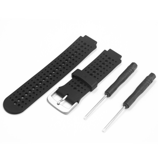 Curea GARMIN Rugged Silicon Lichid Forerunner (15mm), Negru (SmartWatch & Ceas, W1137) by www.silkase.ro