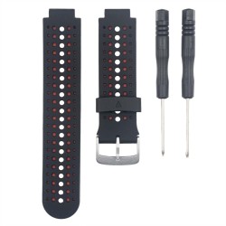 Curea GARMIN Rugged Silicon Lichid Forerunner (15mm), Negru/Roșu