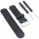 Curea GARMIN Rugged Silicon Lichid Forerunner (15mm), Negru/Roșu (SmartWatch & Ceas, W1138) by www.silkase.ro