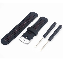 Curea GARMIN Rugged Silicon Lichid Forerunner (15mm), Negru/Roșu