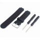Curea GARMIN Rugged Silicon Lichid Forerunner (15mm), Negru/Roșu (SmartWatch & Ceas, W1138) by www.silkase.ro