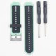 Curea Garmin Forerunner, Rugged Liquid silicone, 15mm, cyan/negru (SILKASE, SmartWatch & Ceas) by www.silkase.ro Curea GARMIN Rugged Silicon Lichid Forerunner (15mm), Cyan/Negru (SmartWatch & Ceas, W1139) by www.silkase.ro