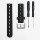 Curea GARMIN Rugged Silicon Lichid Forerunner (15mm), Alb/Negru (SmartWatch & Ceas, W1140) by www.silkase.ro