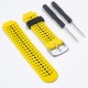 Curea GARMIN Rugged Silicon Lichid Forerunner (15mm), Galben/Negru (SmartWatch & Ceas, W1142) by www.silkase.ro