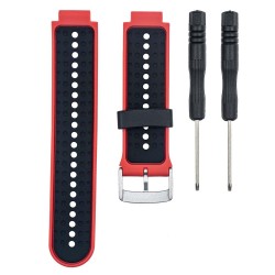 Curea GARMIN Rugged Silicon Lichid Forerunner (15mm), Roșu/Negru