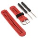 Curea GARMIN Rugged Silicon Lichid Forerunner (15mm), Roșu/Negru (SmartWatch & Ceas, W1143) by www.silkase.ro
