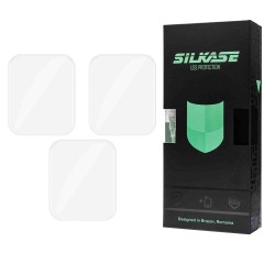 SILKASE Set 3 Folii Silicon Regenerabil Full-display Apple Watch 49/46/45/44/42mm (Ultra 3/Seria 11/9/8/SE), Lucios
