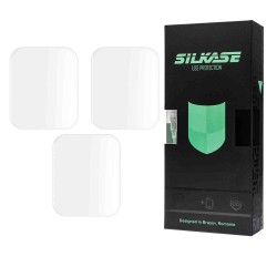 SILKASE Set 3 Folii Silicon Regenerabil Full-display Apple Watch 42/41/40/38mm (Seria 11/9/8/SE), Mat