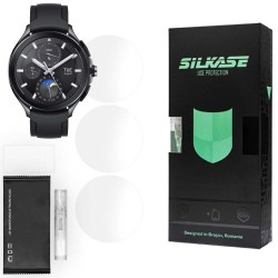 SILKASE Set 3 Folii Silicon Regenerabil Full-display Xiaomi Watch 2 Pro (46mm - 1.43 inch), Mat SILKASE Set 3 Folii Silicon Regenerabil Full-display Xiaomi Watch 2 Pro (46mm - 1.43 inch), Mat