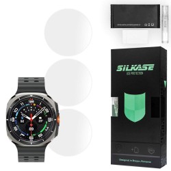 SILKASE Set 3 Folii Silicon Regenerabil Full-display Samsung Galaxy Watch Ultra (47mm - 1.5 inch), Mat