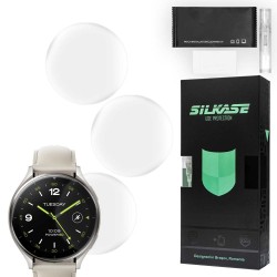 SILKASE Set 3 Folii Silicon Regenerabil Full-display Xiaomi Watch 2 (46mm - 1.43 inch), Mat SILKASE Set 3 Folii Silicon Regenerabil Full-display Xiaomi Watch 2 (46mm - 1.43 inch), Mat