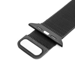 SILKASE Curea Milanese Metallic Apple Watch 49mm/46mm/45mm/44mm/42mm (Ultra 3-1 / Seria 11-1 / SE), Titanium SILKASE Curea Milanese Metallic Apple Watch 49mm/46mm/45mm/44mm/42mm (Ultra 3-1 / Seria 11-1 / SE), Titanium