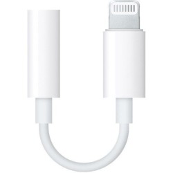 Adaptor Original Apple Lightning la Jack 3.5mm, Alb Adaptor Original Apple Lightning la Jack 3.5mm, Alb
