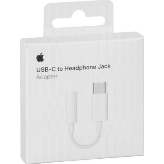 Adaptor Apple Original USB-C la Jack 3,5 mm MU7E2ZM/A, Alb (Bakr, MU7E2ZM/A) by www.silkase.ro
