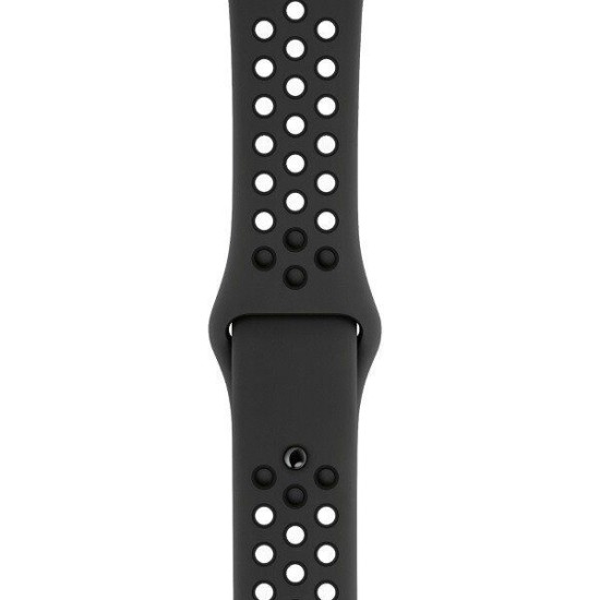 Curea Originală Apple Nike Sport Band pentru Apple Watch 40mm, Antracit/Negru Curea Originală Apple Nike Sport Band pentru Apple Watch 40mm, Antracit/Negru (Bakr, MX8C2FE/A) by www.silkase.ro