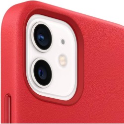 Husă Originală Apple MagSafe pentru iPhone 12 Mini, Piele Naturală, Red Husă Originală Apple MagSafe pentru iPhone 12 Mini, Piele Naturală, Red
