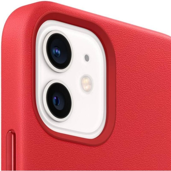 Husă Originală Apple MagSafe pentru iPhone 12 Mini, Piele Naturală, Red Husă Originală Apple MagSafe pentru iPhone 12 Mini, Piele Naturală, Red (Bakr, MHK73ZM/A) by www.silkase.ro