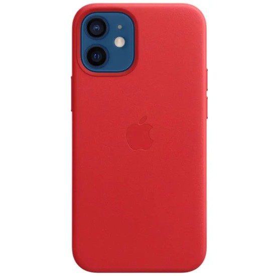 Husă Originală Apple MagSafe pentru iPhone 12 Mini, Piele Naturală, Red Husă Originală Apple MagSafe pentru iPhone 12 Mini, Piele Naturală, Red (Bakr, MHK73ZM/A) by www.silkase.ro