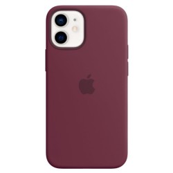 Husa Originală Apple Silicone Case cu MagSafe pentru iPhone 12 Mini, Plum (Prună) Husa Originală Apple Silicone Case cu MagSafe pentru iPhone 12 Mini, Plum (Prună)