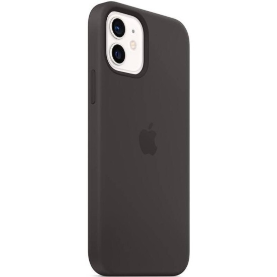 Husa Apple Silicone MagSafe pentru iPhone 12 Mini Black MHKX3ZM/A (Bakr, MHKX3ZM/A) by www.silkase.ro