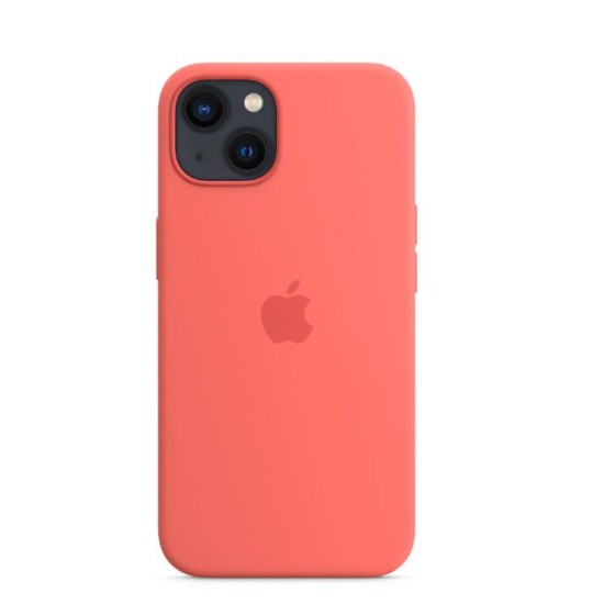 Husă de Protecție Apple Silicone Case cu MagSafe pentru iPhone 13, Pink Pomelo (MM253ZM/A) (Bakr, MM253ZM/A) by www.silkase.ro
