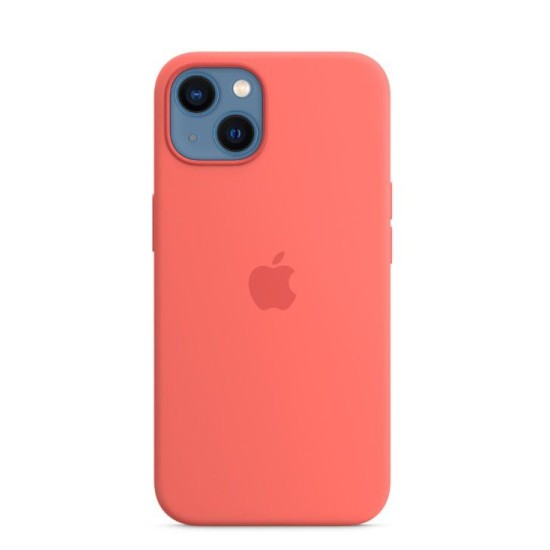 Husă de Protecție Apple Silicone Case cu MagSafe pentru iPhone 13, Pink Pomelo (MM253ZM/A) (Bakr, MM253ZM/A) by www.silkase.ro