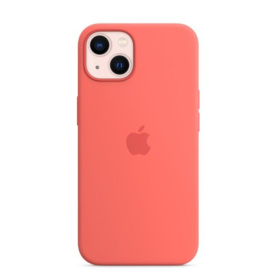 Husă de Protecție Apple Silicone Case cu MagSafe pentru iPhone 13, Pink Pomelo (MM253ZM/A) (Bakr, MM253ZM/A) by www.silkase.ro