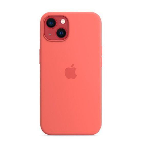 Husă de Protecție Apple Silicone Case cu MagSafe pentru iPhone 13, Pink Pomelo (MM253ZM/A) (Bakr, MM253ZM/A) by www.silkase.ro