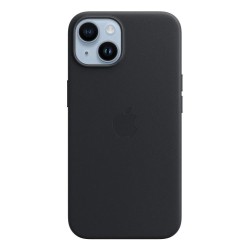 Husa de Protectie Apple Leather Case cu MagSafe pentru iPhone 14 Plus, Midnight