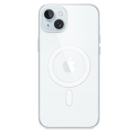 Husa de Protectie Apple Clear Case cu MagSafe pentru iPhone 15 Plus, Transparenta Husa de Protectie Apple Clear Case cu MagSafe pentru iPhone 15 Plus, Transparenta (Bakr, MT213ZM/A) by www.silkase.ro