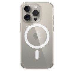 Husa Originală Apple Clear Case cu MagSafe pentru iPhone 15 Pro, Transparentă