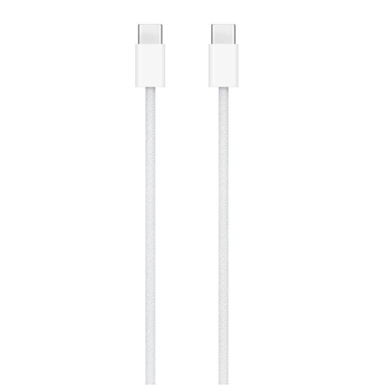 Cablu de Date Original Apple (MW493ZM/A) USB-C la USB-C, 60W, 1m, Alb (Bakr, MW493ZM/A) by www.silkase.ro