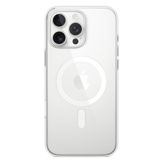 Husa Originală Apple Clear Case cu MagSafe pentru iPhone 16 Pro Max, Transparentă Husa Originală Apple Clear Case cu MagSafe pentru iPhone 16 Pro Max, Transparentă (Bakr, MA7F4ZM/A) by www.silkase.ro
