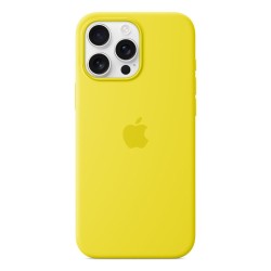 Husa Originală Apple Silicone Case cu MagSafe pentru iPhone 16 Pro Max, Galben (Star Fruit) Husa Originală Apple Silicone Case cu MagSafe pentru iPhone 16 Pro Max, Galben (Star Fruit)