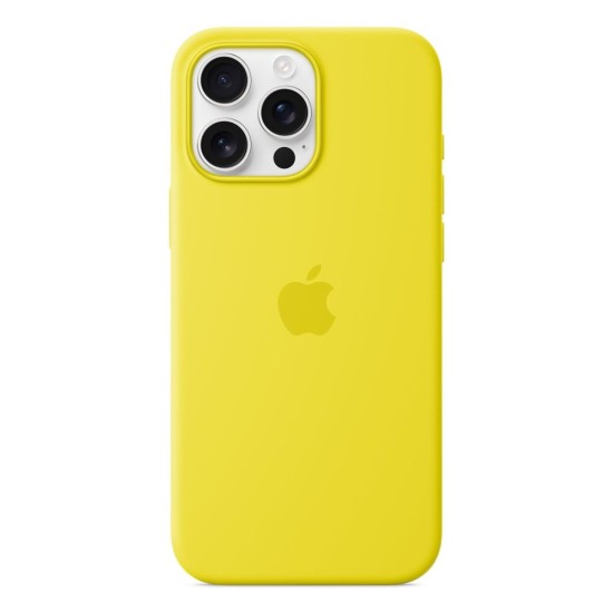Husa Originală Apple Silicone Case cu MagSafe pentru iPhone 16 Pro Max, Galben (Star Fruit) Husa Originală Apple Silicone Case cu MagSafe pentru iPhone 16 Pro Max, Galben (Star Fruit) (Bakr, MA7U4ZM/A) by www.silkase.ro