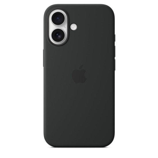 Husa Originală Apple Silicone Case cu MagSafe pentru iPhone 16, Neagră Husa Originală Apple Silicone Case cu MagSafe pentru iPhone 16, Neagră (Bakr, MYY13ZM/A) by www.silkase.ro