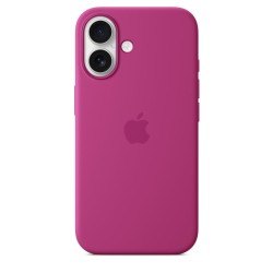 Husa Originală Apple Silicone Case cu MagSafe pentru iPhone 16, Fucsia Husa Originală Apple Silicone Case cu MagSafe pentru iPhone 16, Fucsia