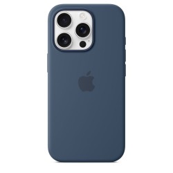 Husa Originală Apple Silicone Case cu MagSafe pentru iPhone 16 Pro, Denim Husa Originală Apple Silicone Case cu MagSafe pentru iPhone 16 Pro, Denim