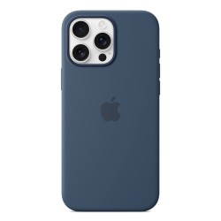 Husa Originală Apple Silicone Case cu MagSafe pentru iPhone 16 Pro Max, Denim Husa Originală Apple Silicone Case cu MagSafe pentru iPhone 16 Pro Max, Denim