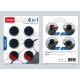 Set 6 Protecții Silicon (Thumb Caps) iPega P5006 pentru Controller PS5, Negru/Roșu Set 6 Protecții Silicon (Thumb Caps) iPega P5006 pentru Controller PS5, Negru/Roșu (Bakr, PG-P5006) by www.silkase.ro