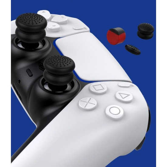 Set 6 Protecții Silicon (Thumb Caps) iPega P5006 pentru Controller PS5, Negru/Roșu Set 6 Protecții Silicon (Thumb Caps) iPega P5006 pentru Controller PS5, Negru/Roșu (Bakr, PG-P5006) by www.silkase.ro