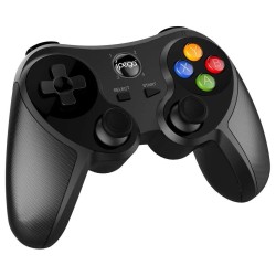 Gamepad Bluetooth iPega 9078 pentru Android, PC și Android TV, Negru