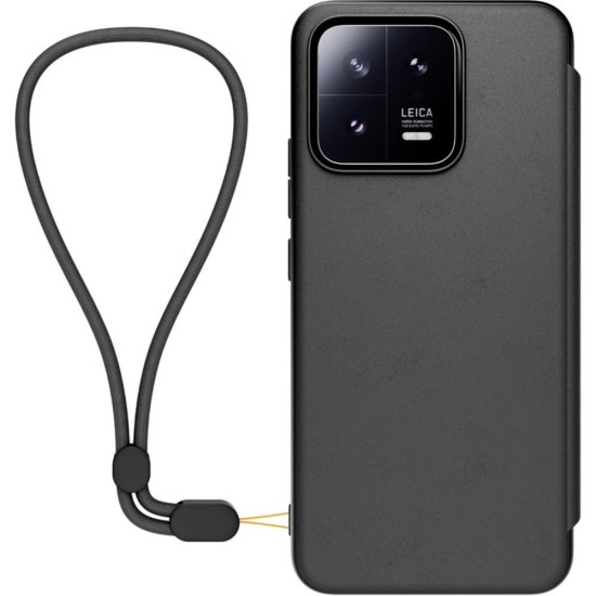 Husa de Protectie Tip Carte cu Snur pentru Xiaomi 13, Black Husa de Protectie Tip Carte cu Snur pentru Xiaomi 13, Black (13, WIFOLIOSPMI13N) by www.silkase.ro