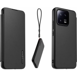Husa de Protectie Tip Carte cu Snur pentru Xiaomi 13, Black