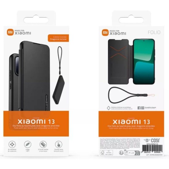 Husa de Protectie Tip Carte cu Snur pentru Xiaomi 13, Black Husa de Protectie Tip Carte cu Snur pentru Xiaomi 13, Black (13, WIFOLIOSPMI13N) by www.silkase.ro