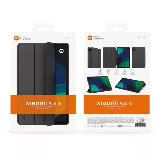 Husă Protecție Tip Carte Xiaomi Book Case pentru Xiaomi Pad 6, Black Husă Protecție Tip Carte Xiaomi Book Case pentru Xiaomi Pad 6, Black (Bakr, WIFOLIOPAD6N) by www.silkase.ro