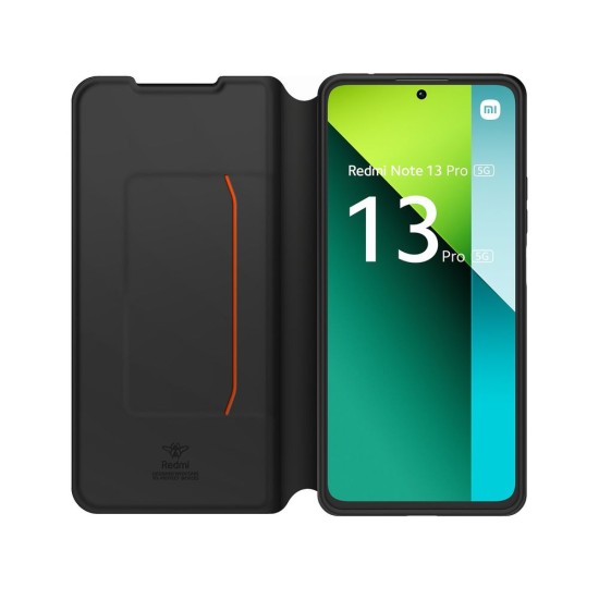 Husă Tip Carte cu Șnur pentru Xiaomi Redmi Note 13 Pro 5G, Negru (Redmi Note 13 Pro, WIFOLIONOTE13PRO5GNDR) by www.silkase.ro
